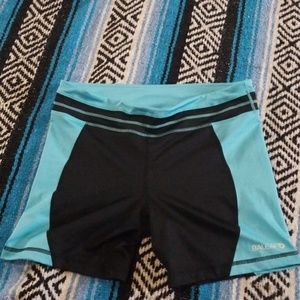 Baleaf black and blue bike spandex